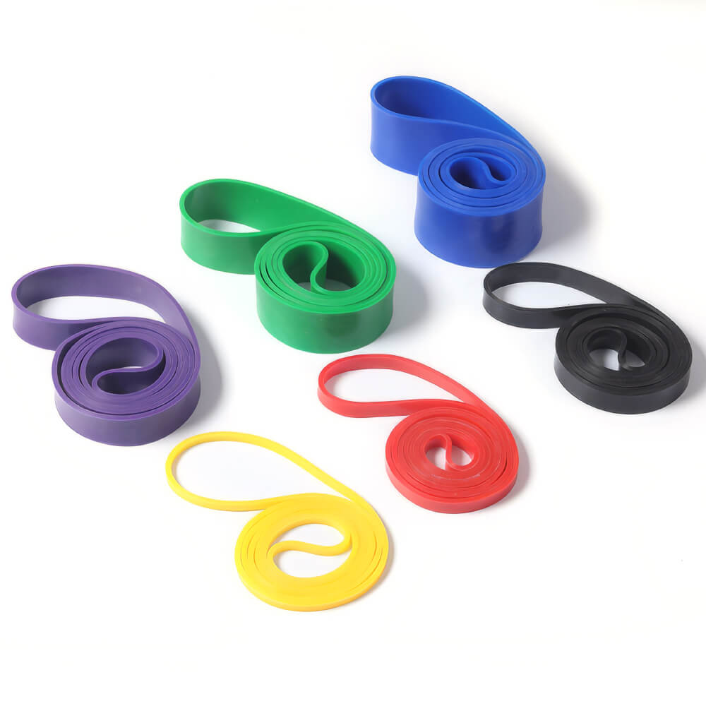 TPE Gym Resistance Bands 5-125lbs for Home Fitness and Rehab