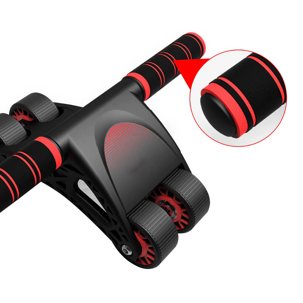 Ab Roller with Dual Wheels for Core Training with Knee Pad